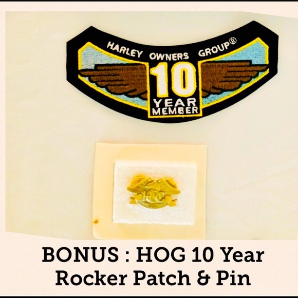 NEW HOG 🏍 ROCKER PATCH & PIN SETS - collectors - Picture 2 of 10